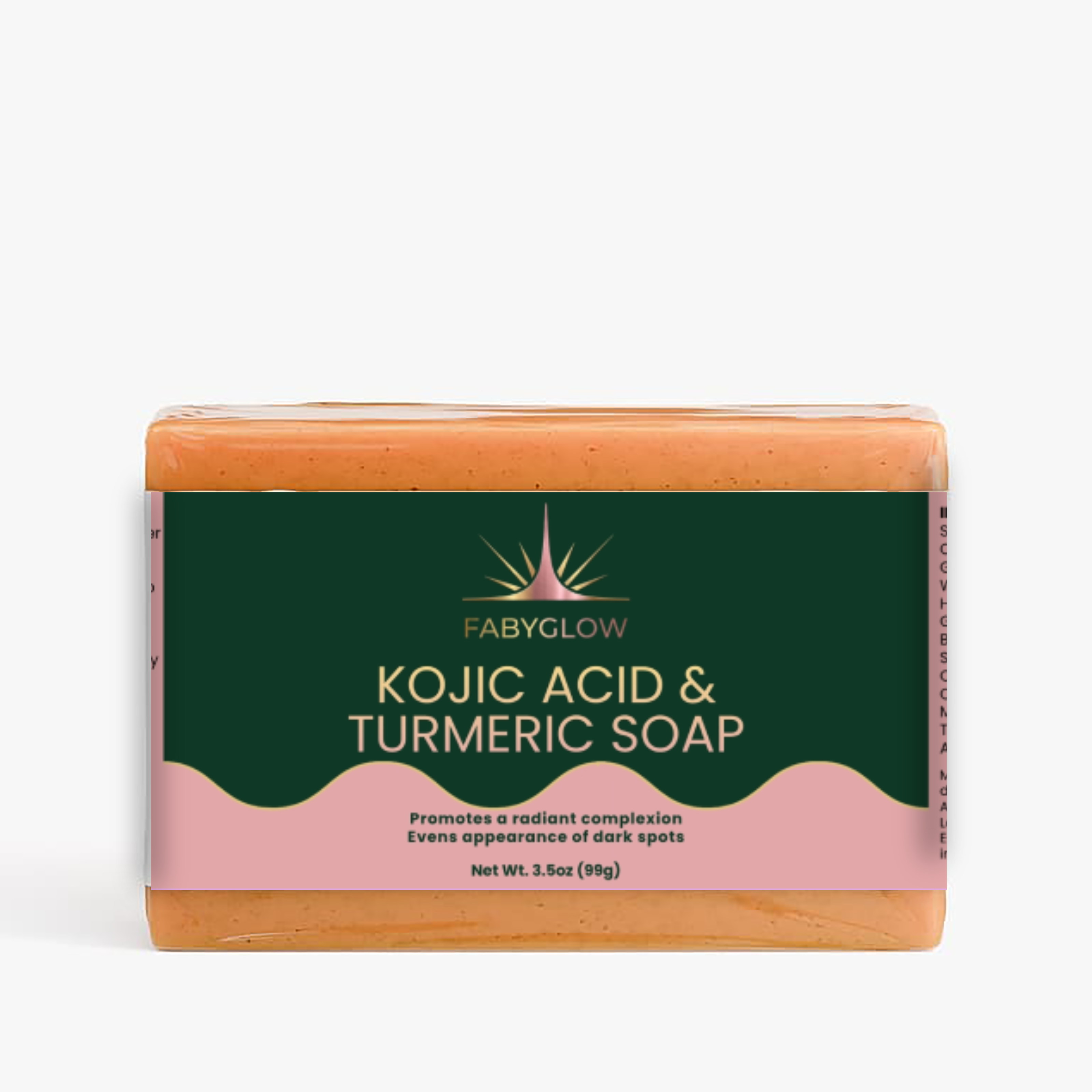 FABYGLOW Kojic Acid & Turmeric Soap